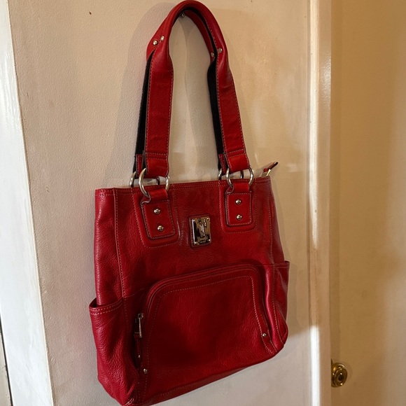 Tignanello Bold Red Leather Tote - Picture 10 of 10